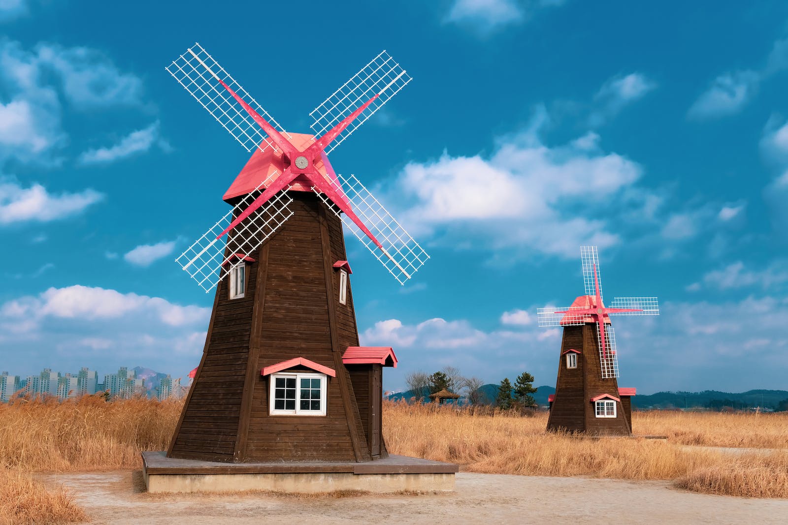 Brown and Red Wind Mill, Clean Technology Industry